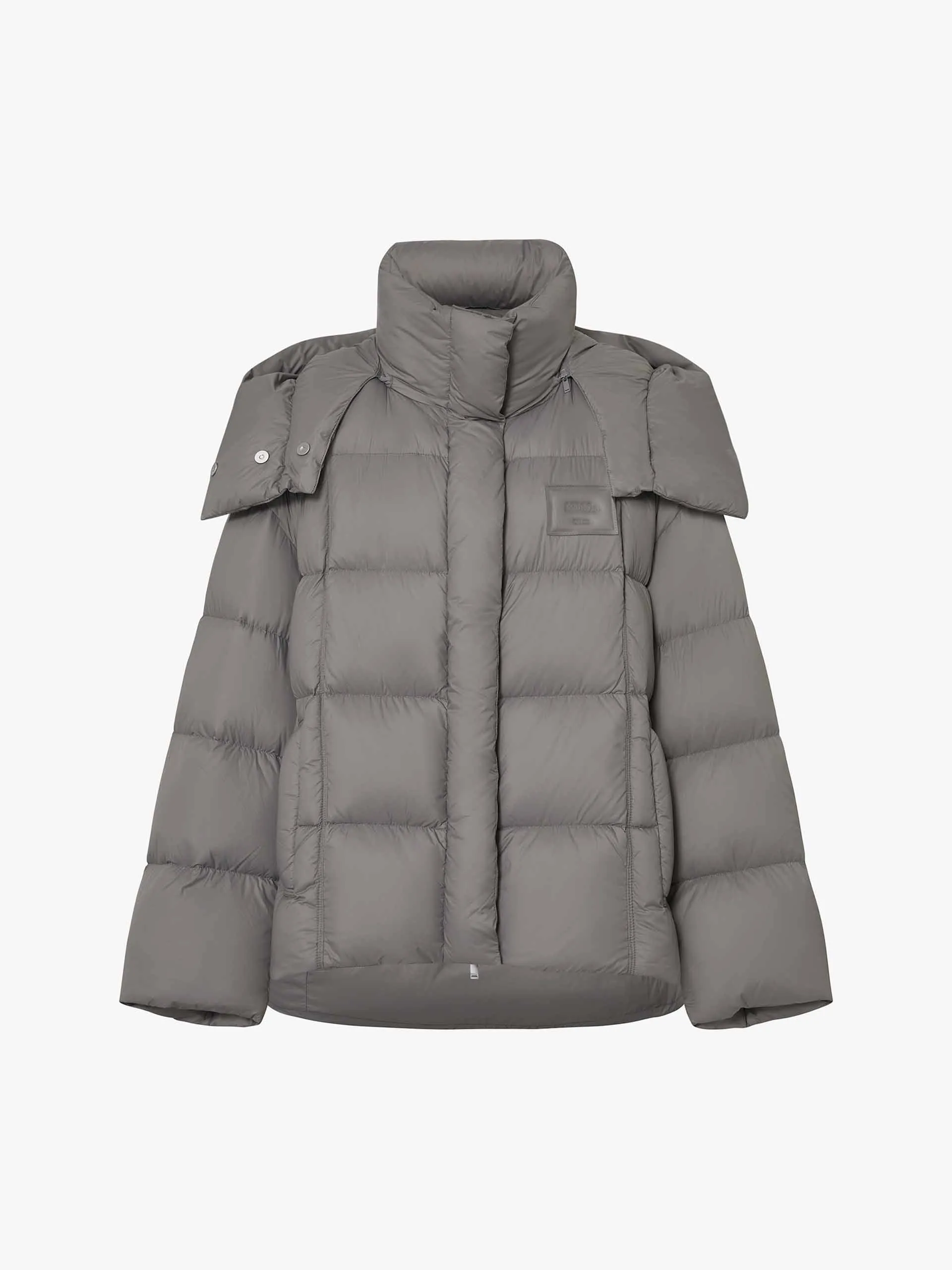 Cropped Hooded Puffer Jacket