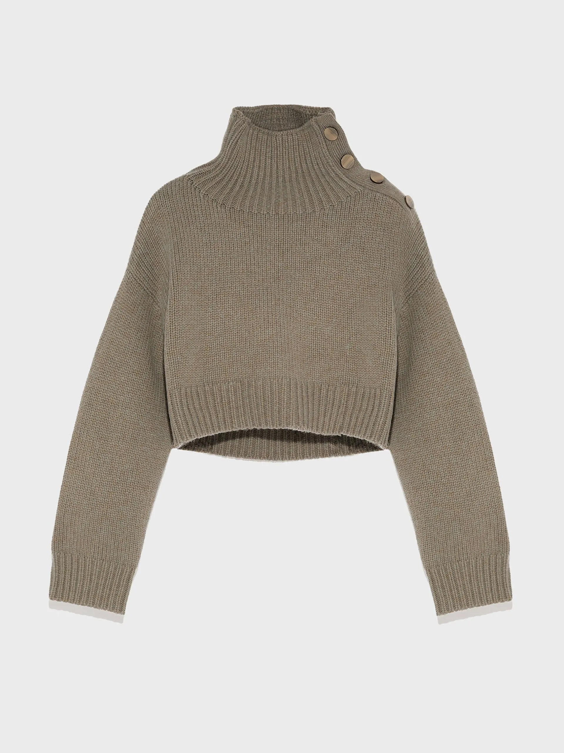 Cropped knit jumper