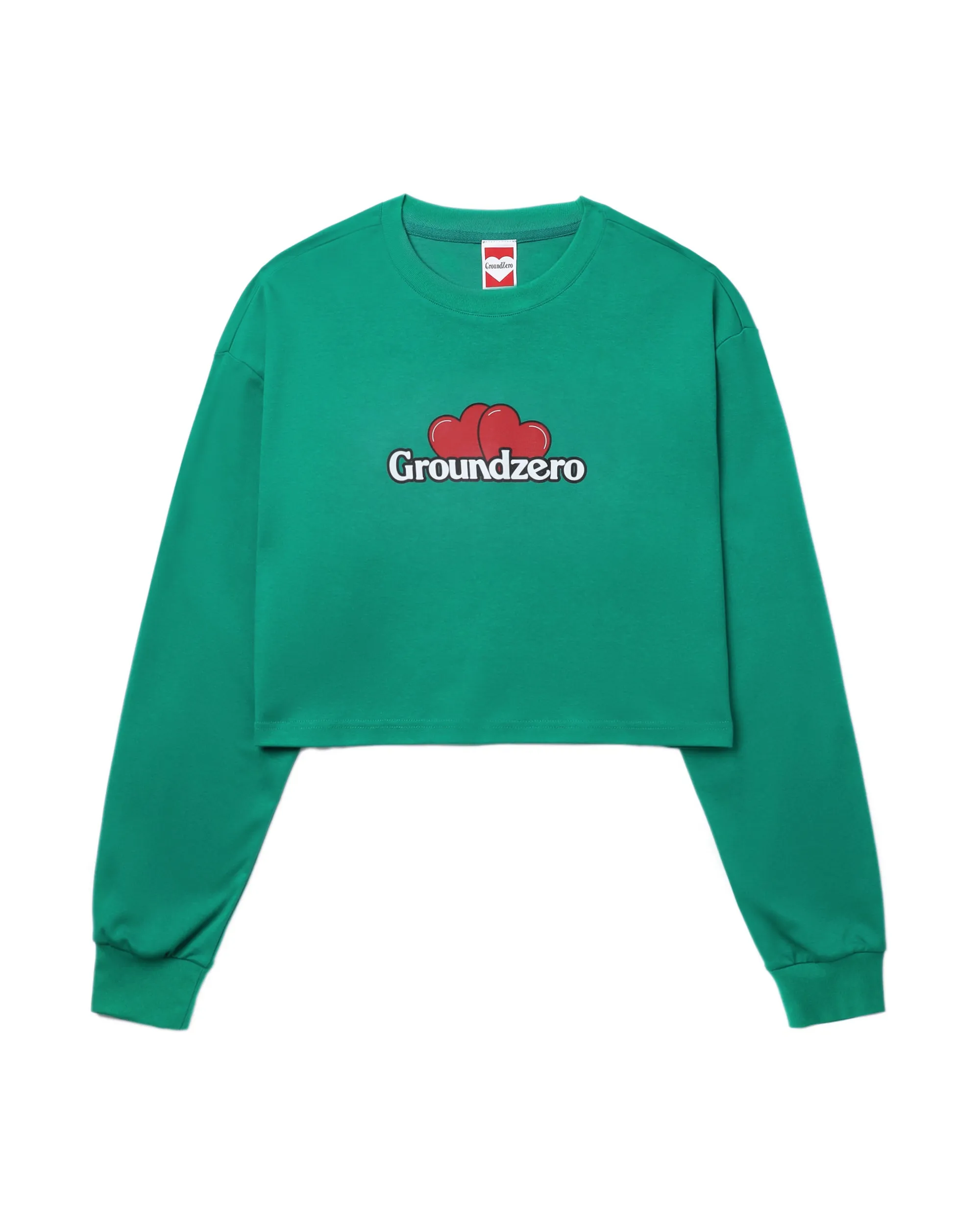 Cropped Logo-Print Sweatshirt