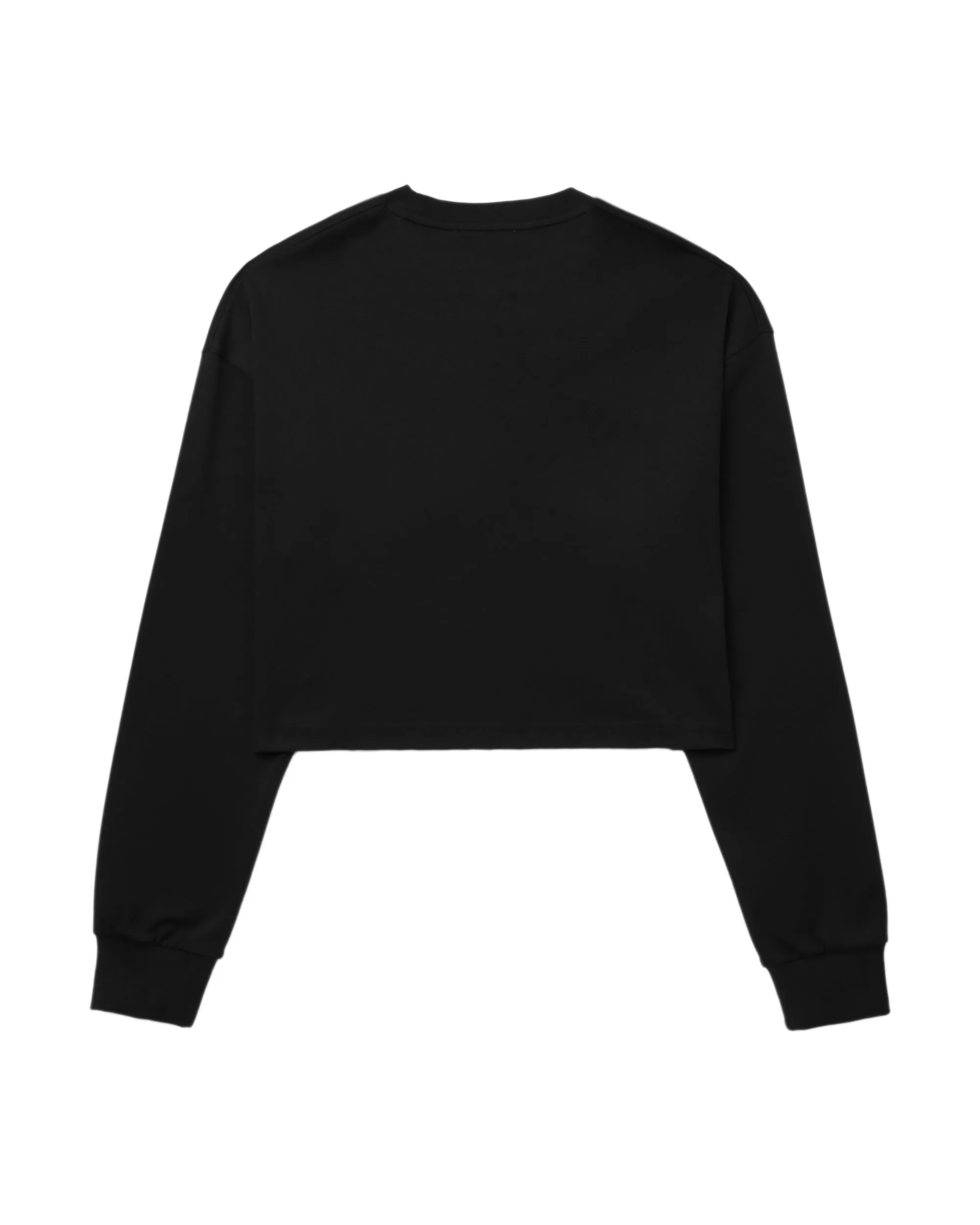 Cropped Logo-Print Sweatshirt