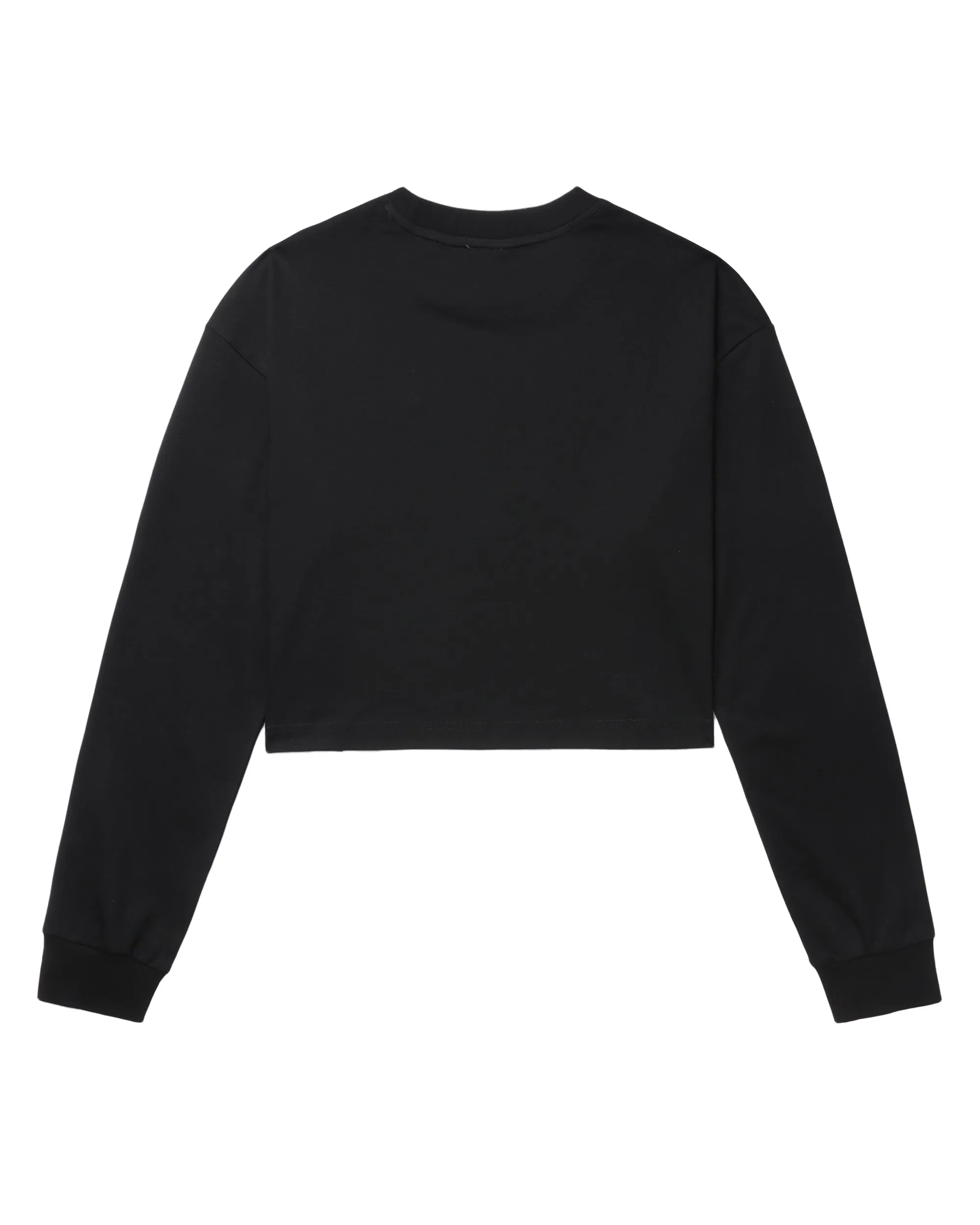 Cropped Logo-Print Sweatshirt