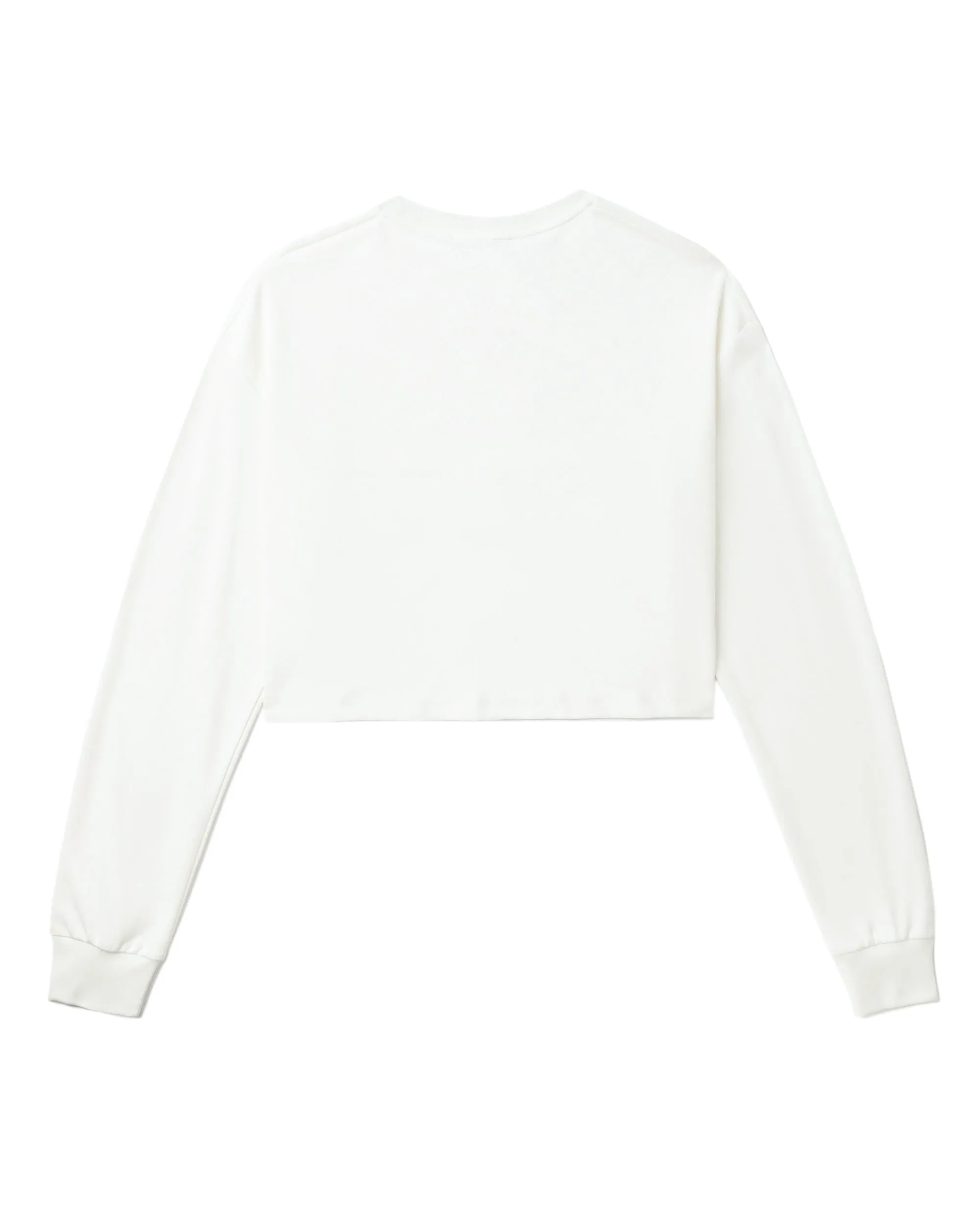 Cropped Logo-Print Sweatshirt