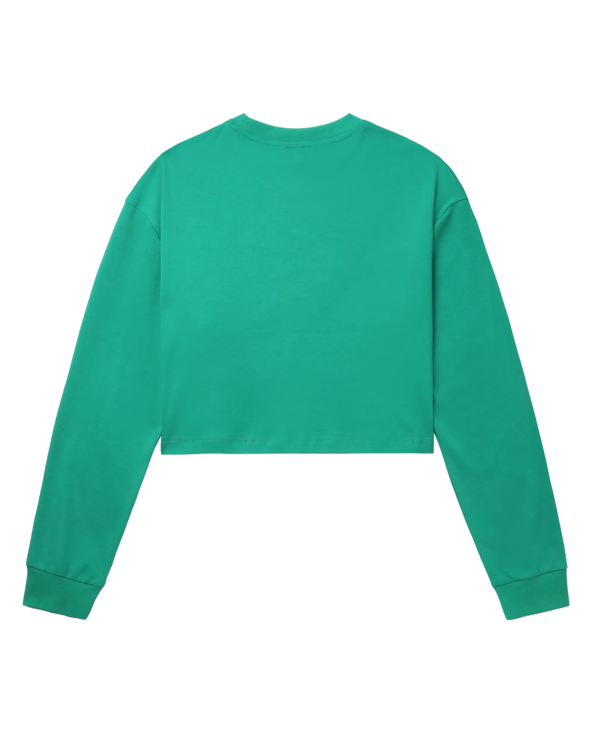 Cropped Logo-Print Sweatshirt