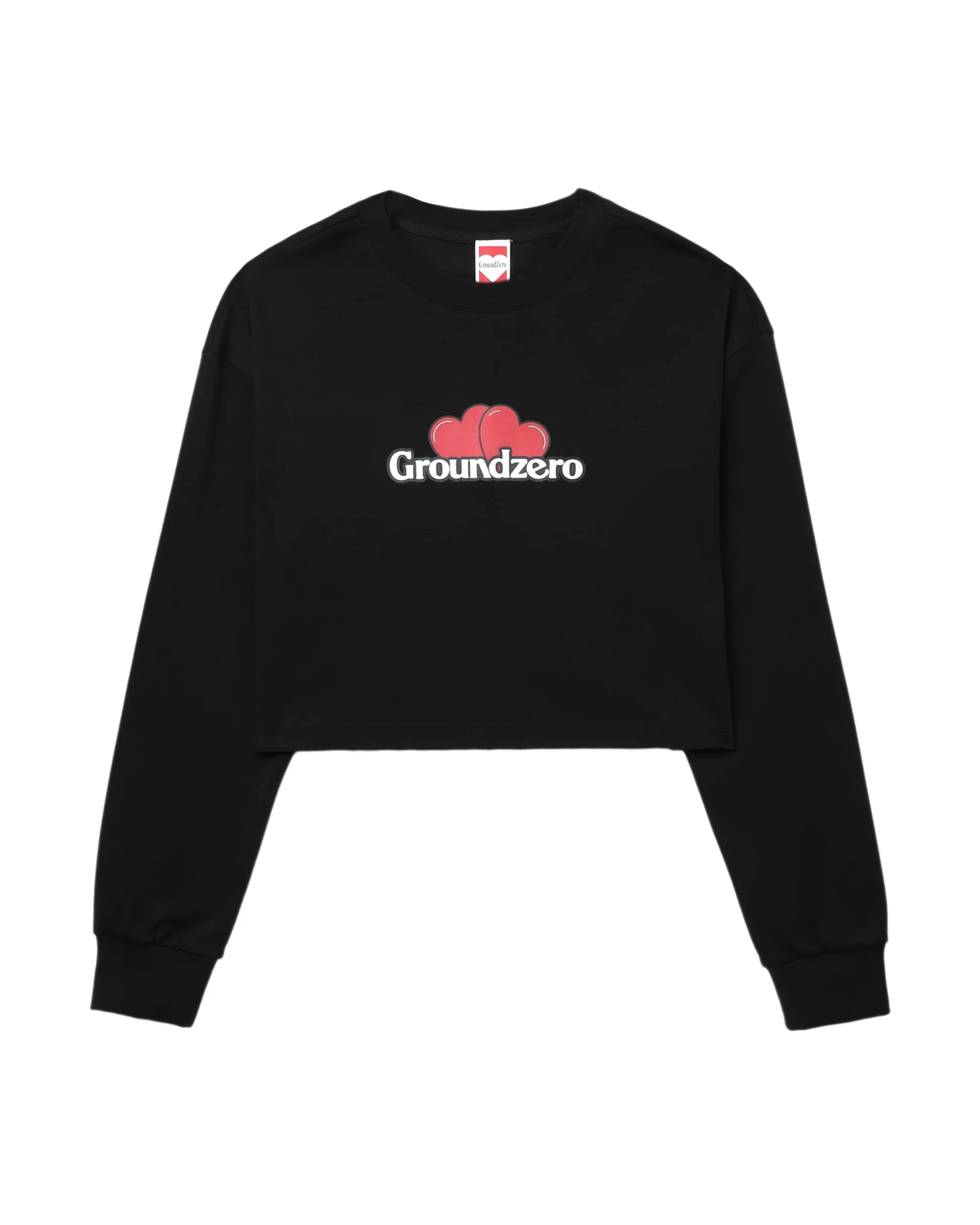 Cropped Logo-Print Sweatshirt