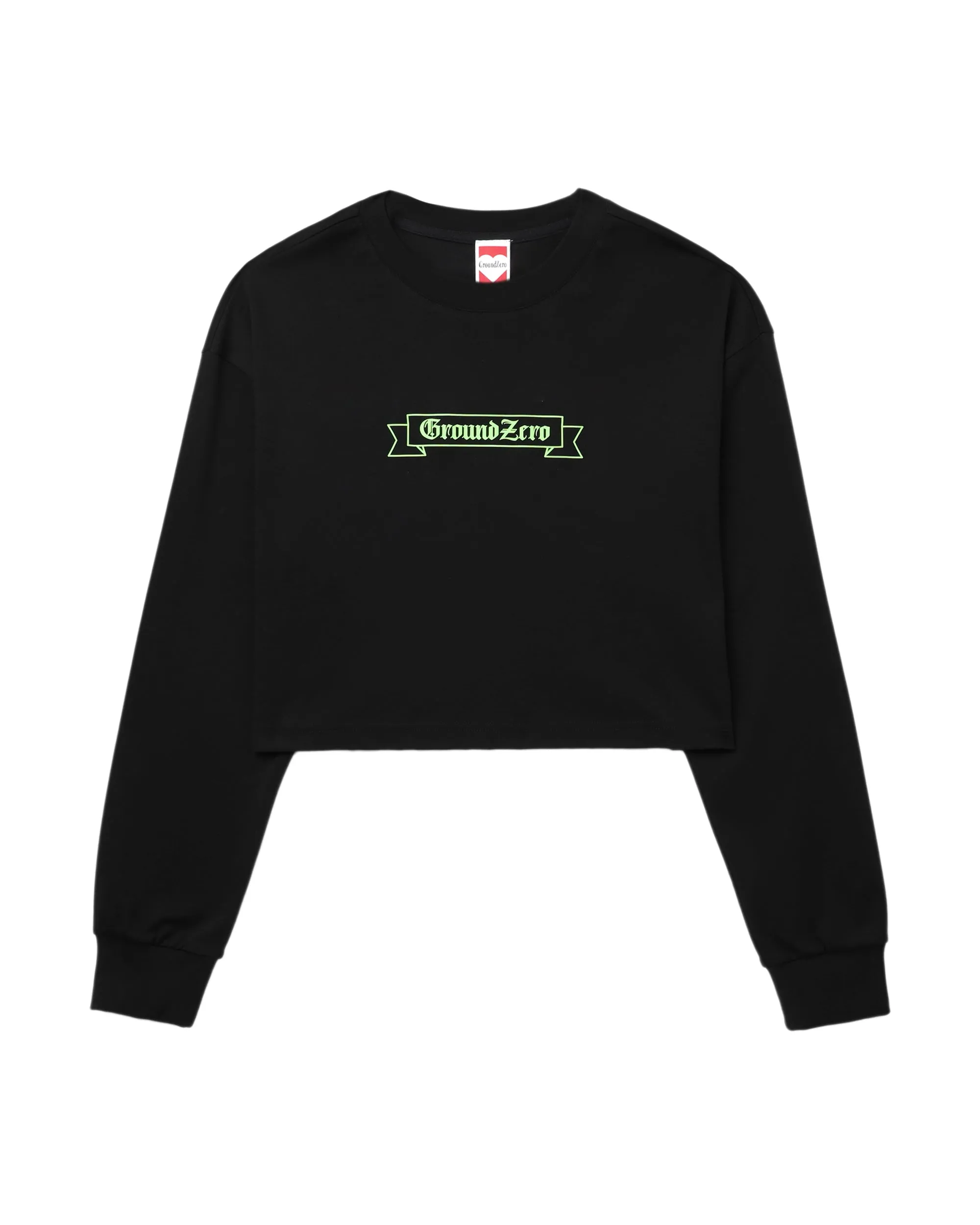 Cropped Logo-Print Sweatshirt