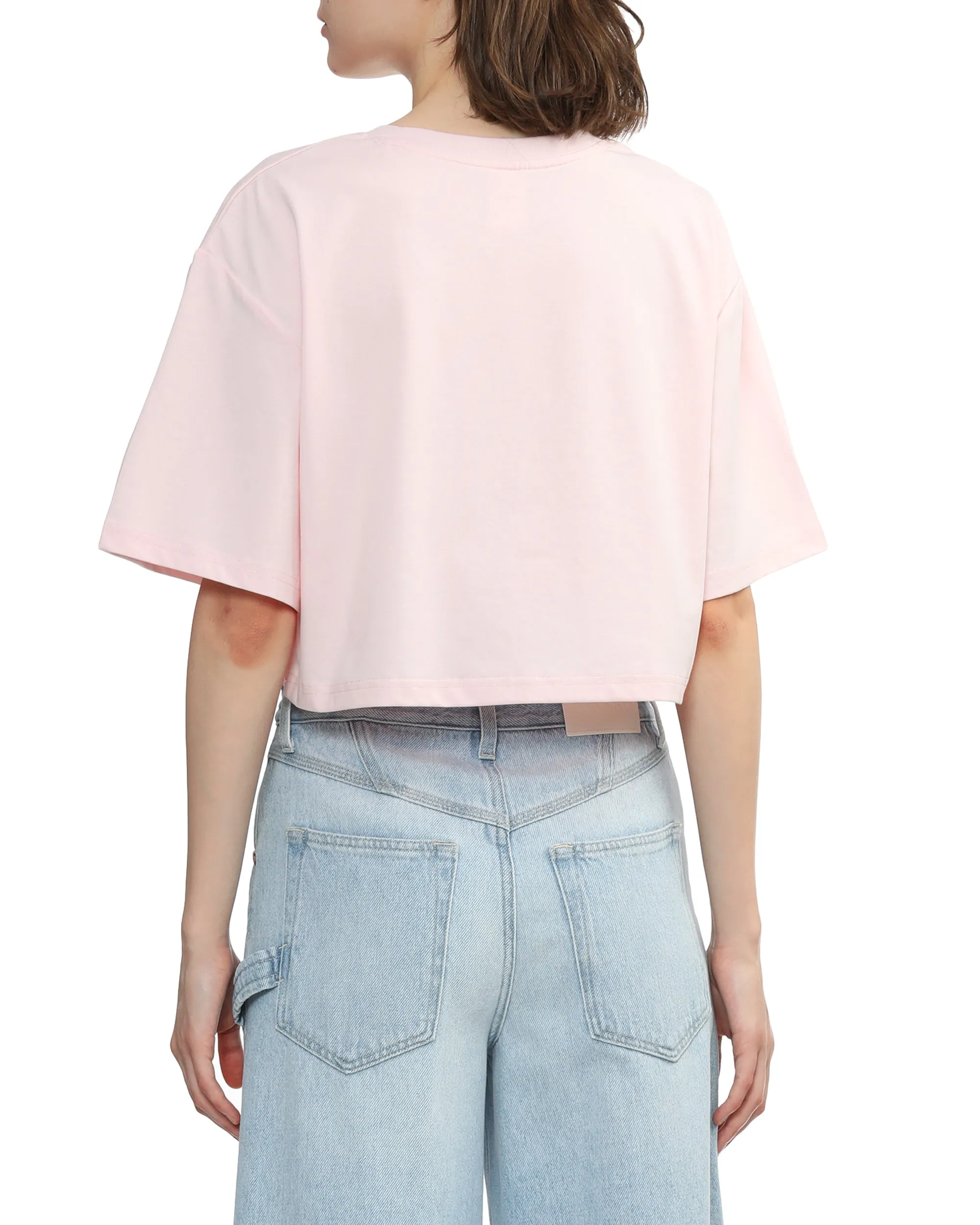 Cropped Logo-print T-shirt