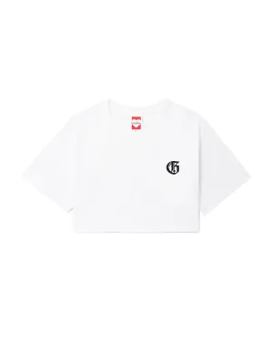 Cropped Logo-Print T-shirt