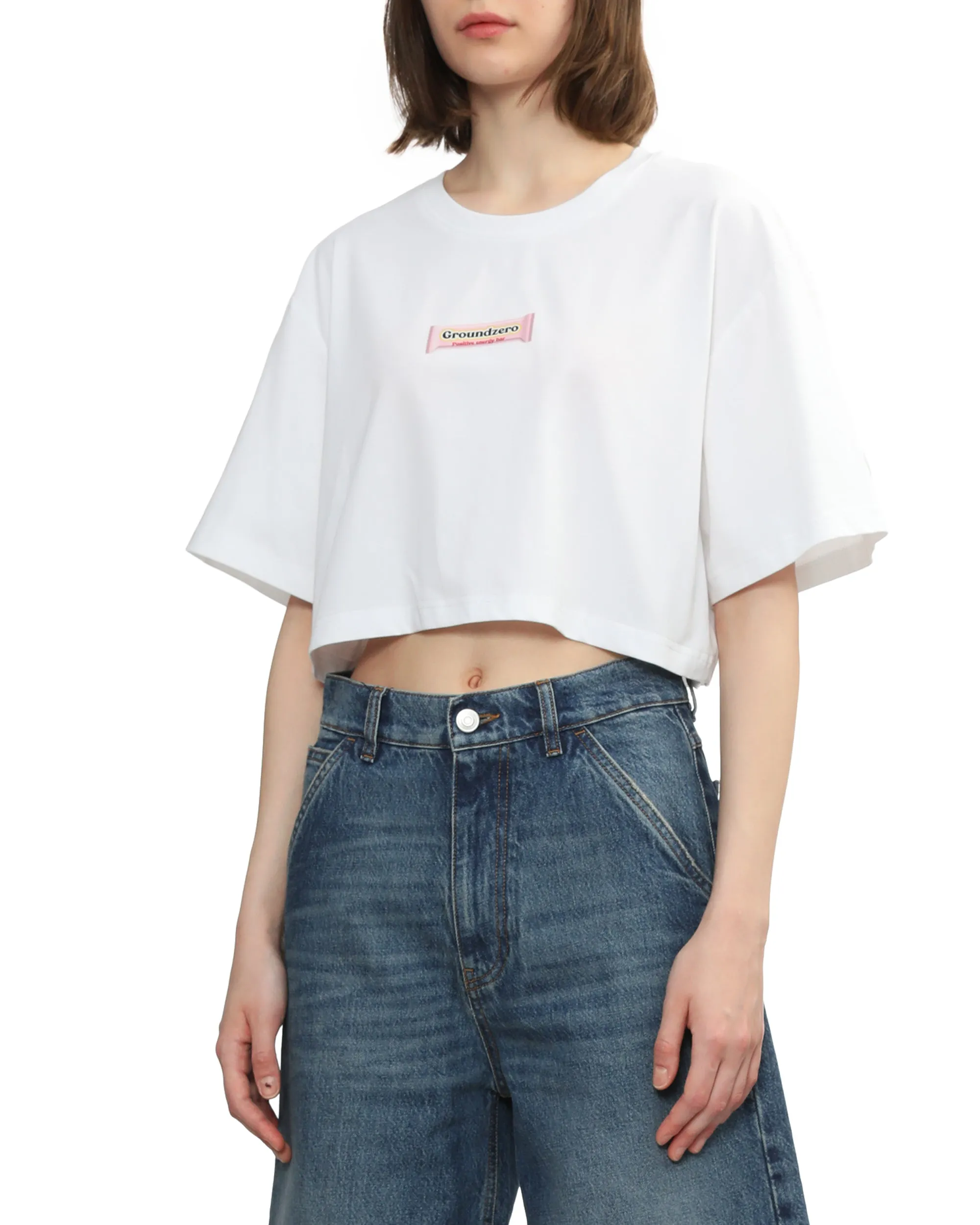 Cropped Print T-shirt