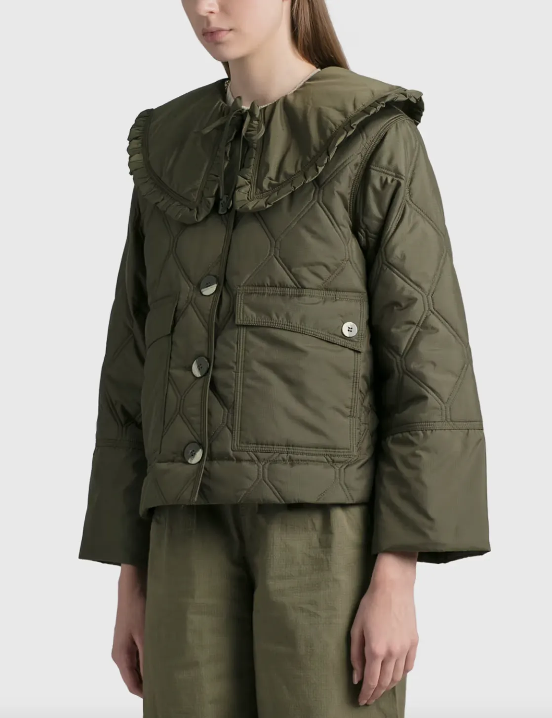 Cropped Ripstop Jacket