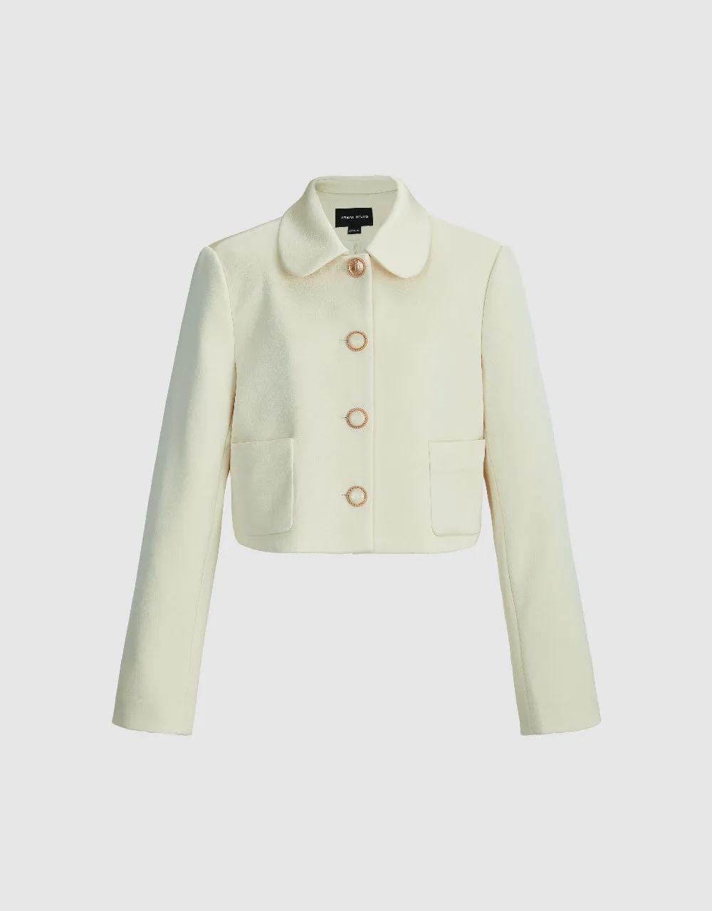 Cropped Straight Blazer Jacket