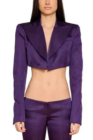 Cropped Tuxedo Jacket