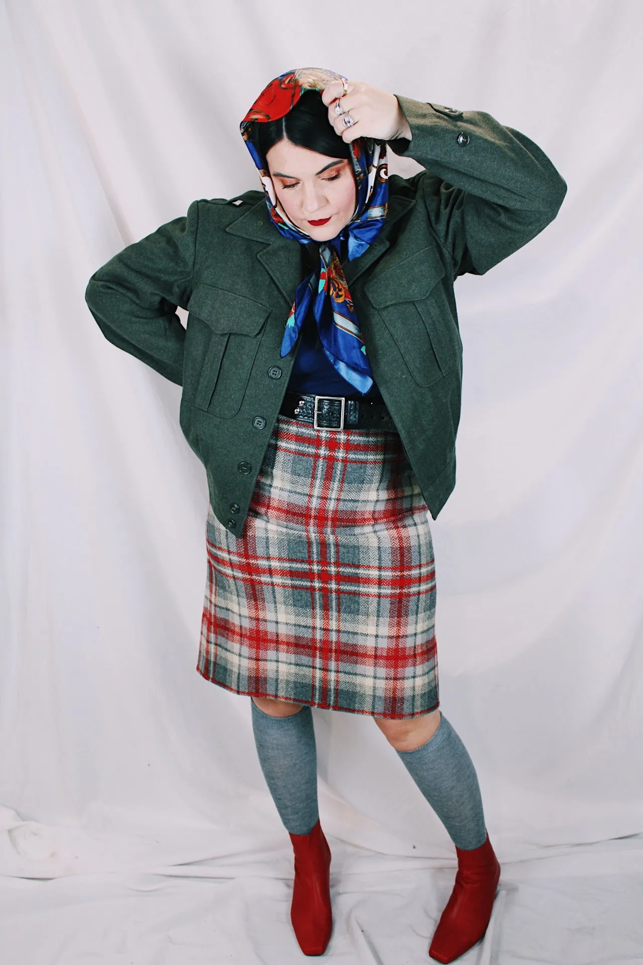 Cropped Wool Army Jacket