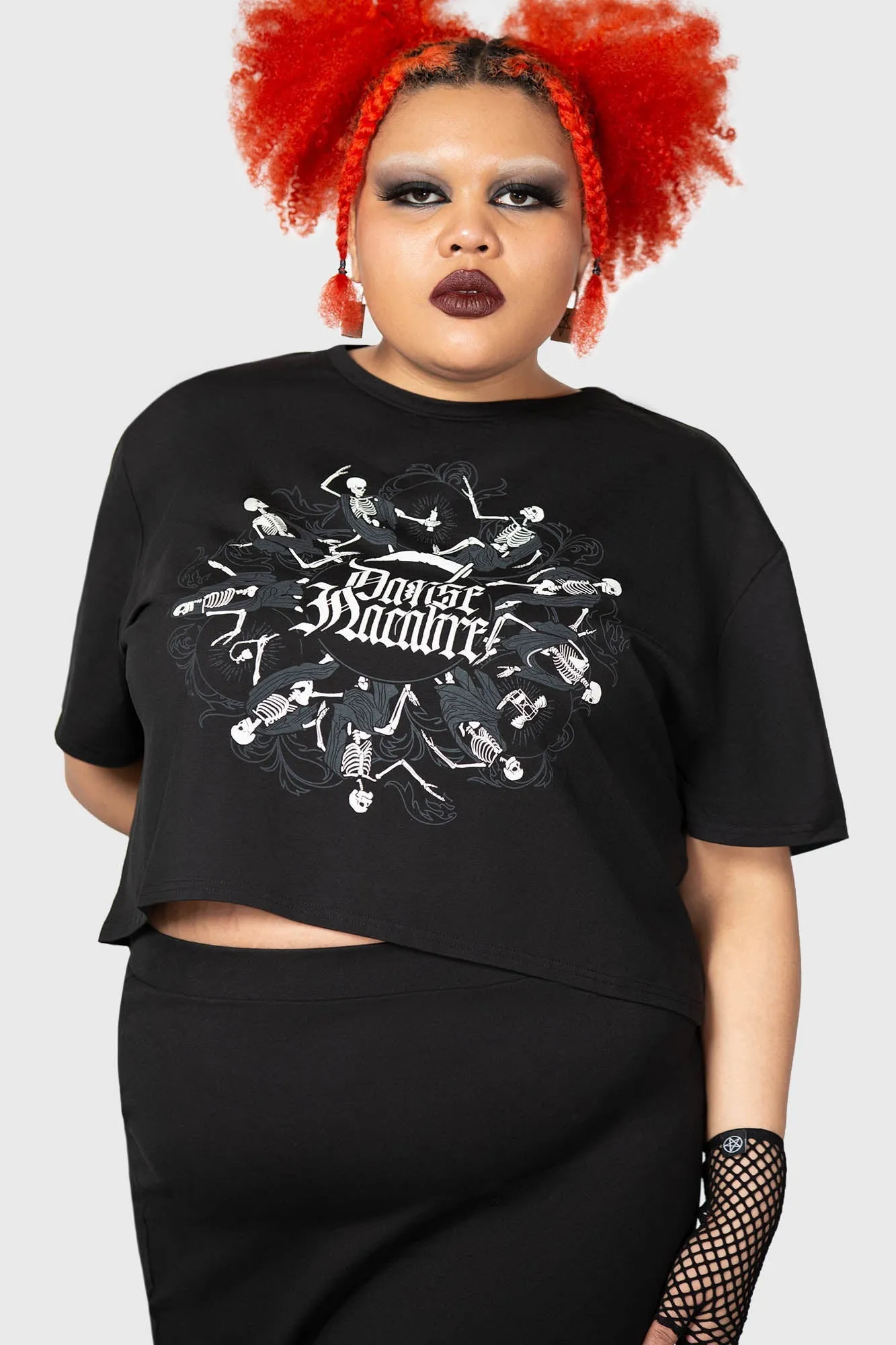 Danse Macabre Crop Top [PLUS]