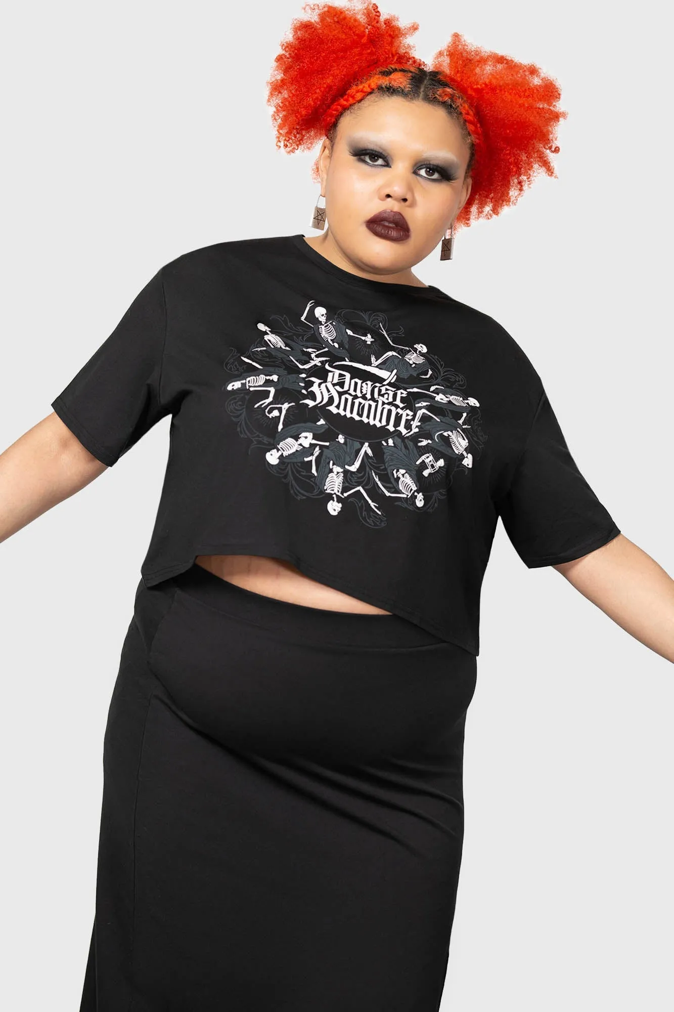 Danse Macabre Crop Top [PLUS]