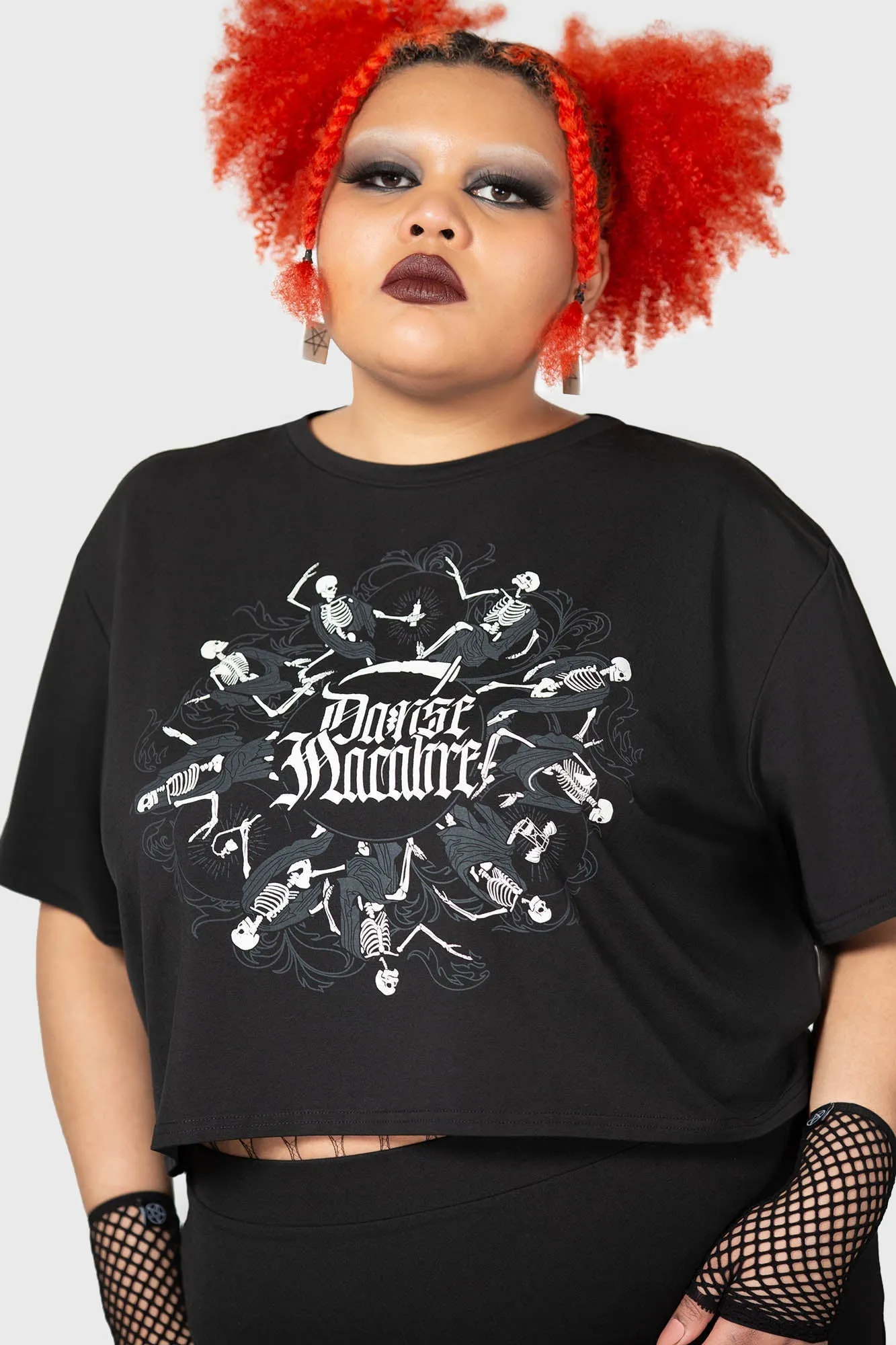 Danse Macabre Crop Top [PLUS]