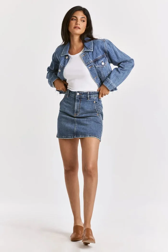 Diane Cut Off Denim Jacket