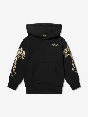 ED Hardy Girls Long Hoodie in Black