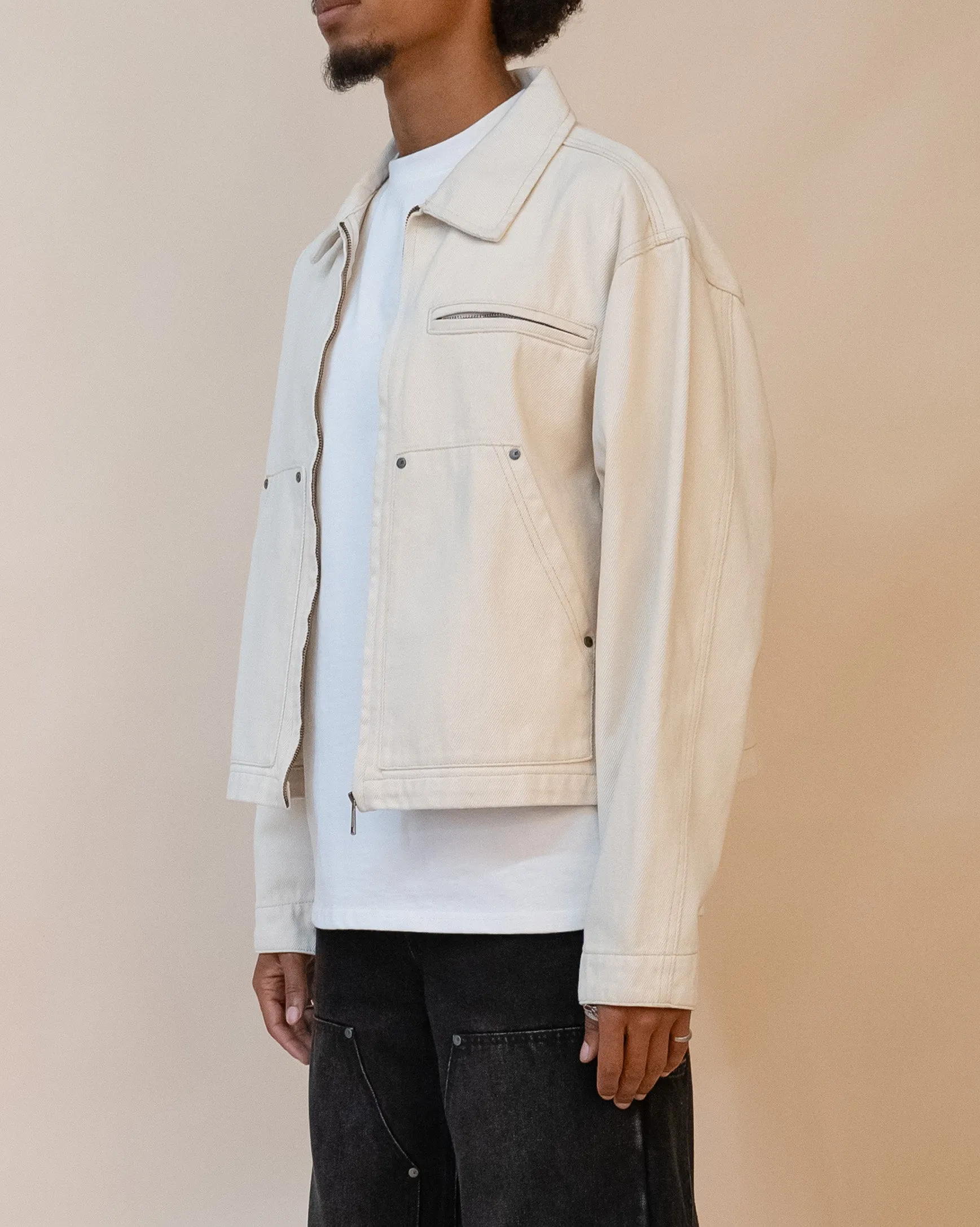 EPTM TUFF TWILL JACKET - CREAM