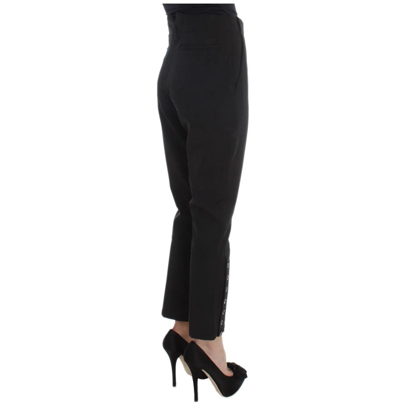 Ermanno Scervino Elegant Cropped Capri Pants in Black