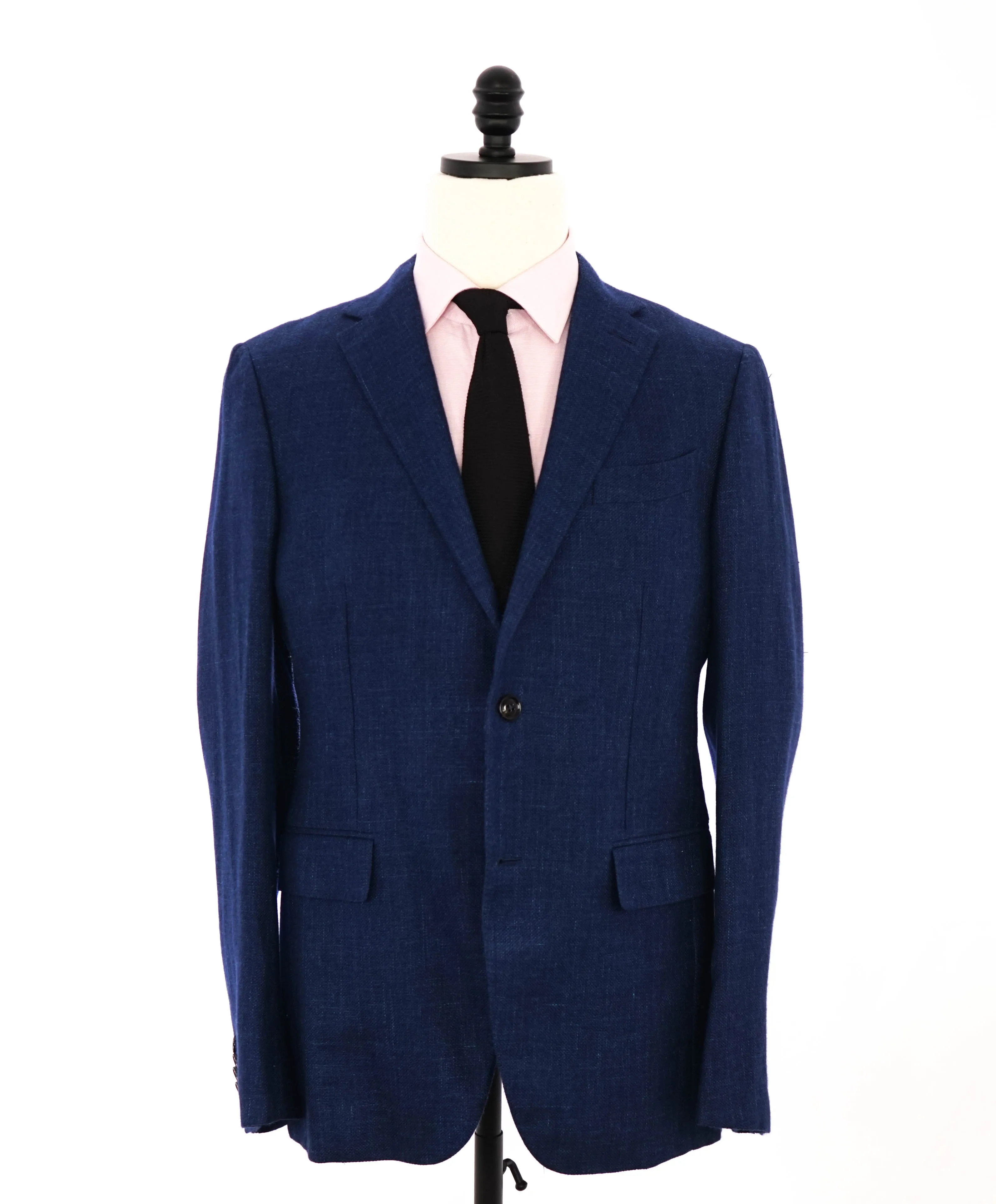 ERMENEGILDO ZEGNA - Medium Blue *60% CASHMERE* SILK/LINEN Blazer - 40R