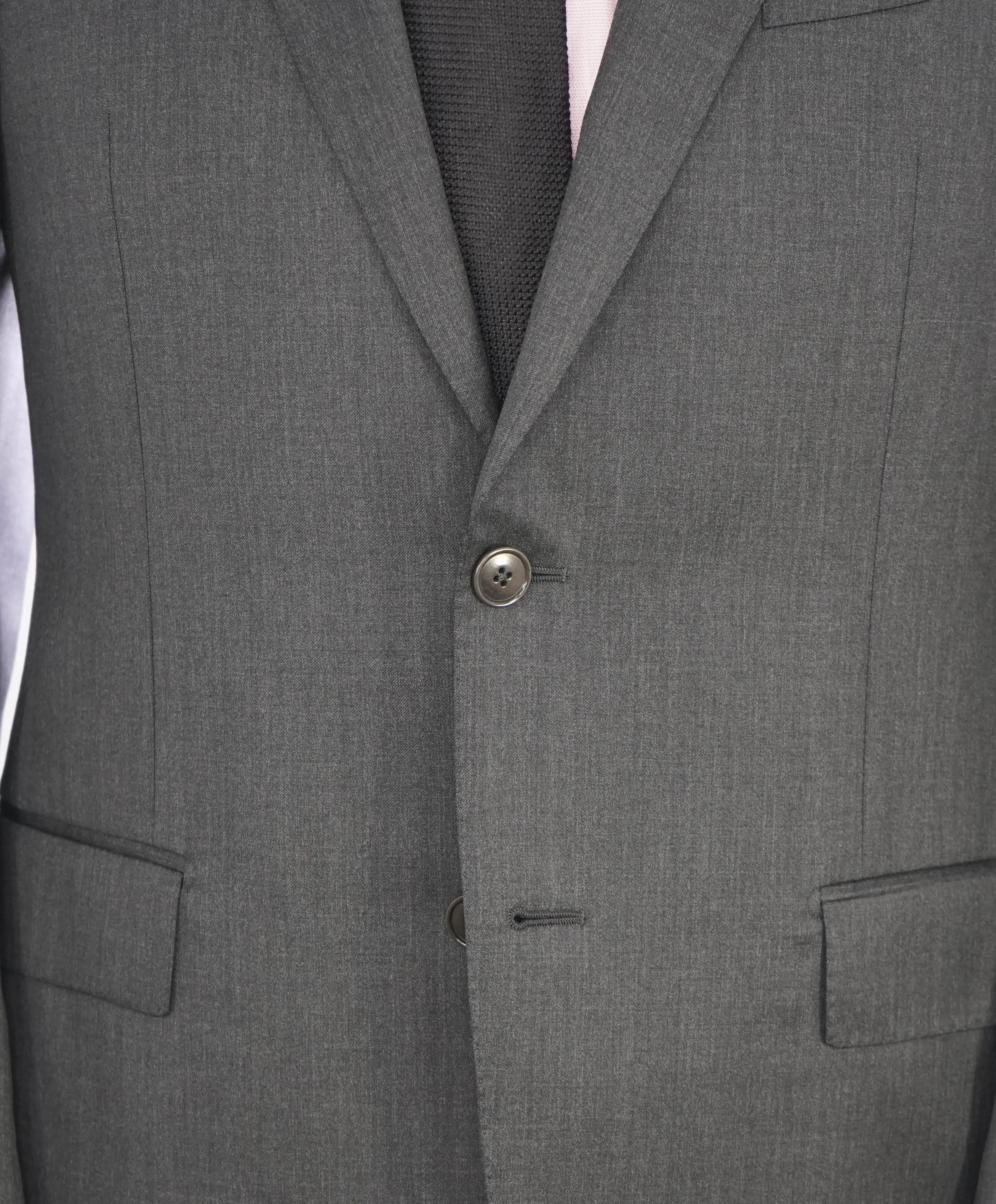 ERMENEGILDO ZEGNA - “Multiseason" Gray Solid Notch Lapel Blazer - 40R