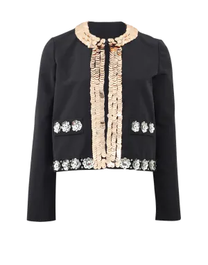 Faille Sequin Jacket