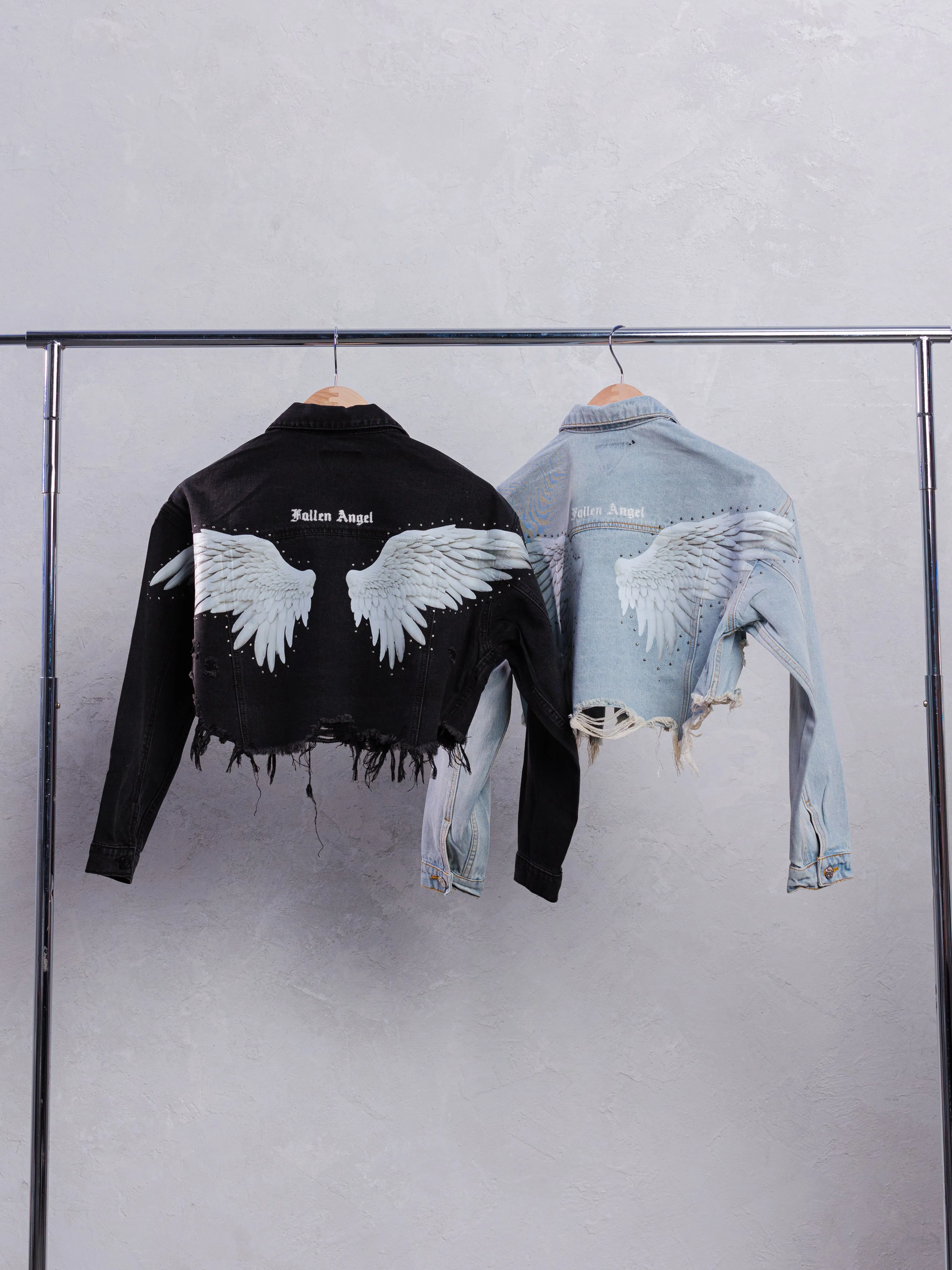 FALLEN ANGEL Crop Denim Jacket