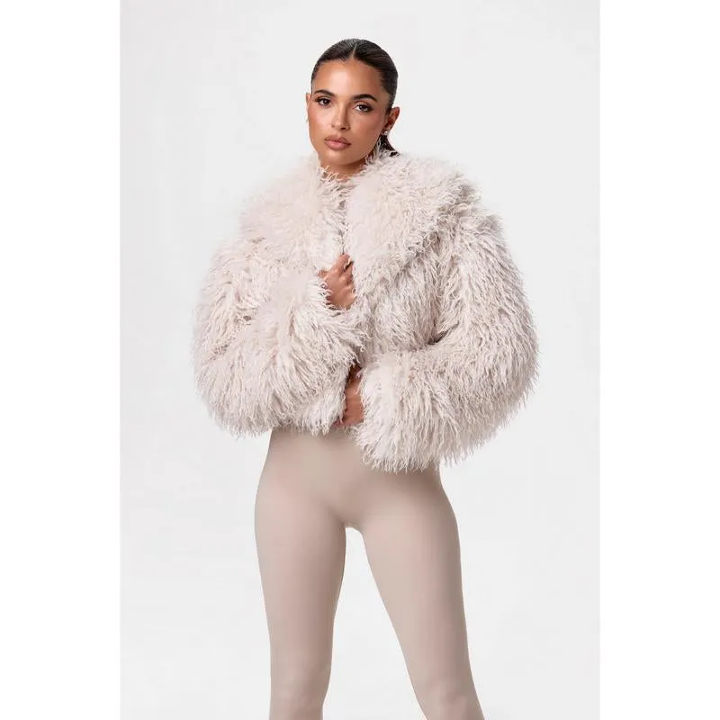 Faux Fur Cropped Jacket