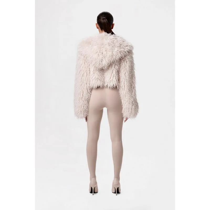 Faux Fur Cropped Jacket