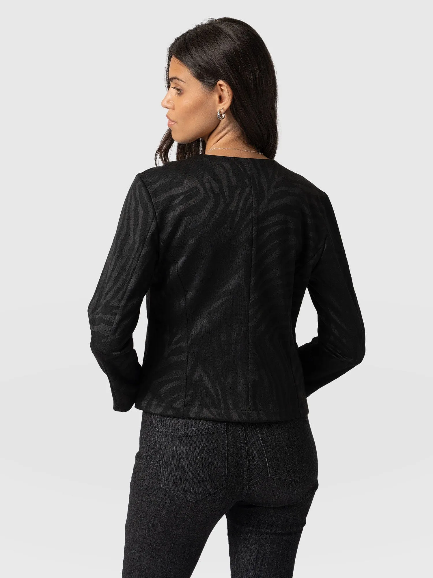 Florence Jacket - Black Zebra