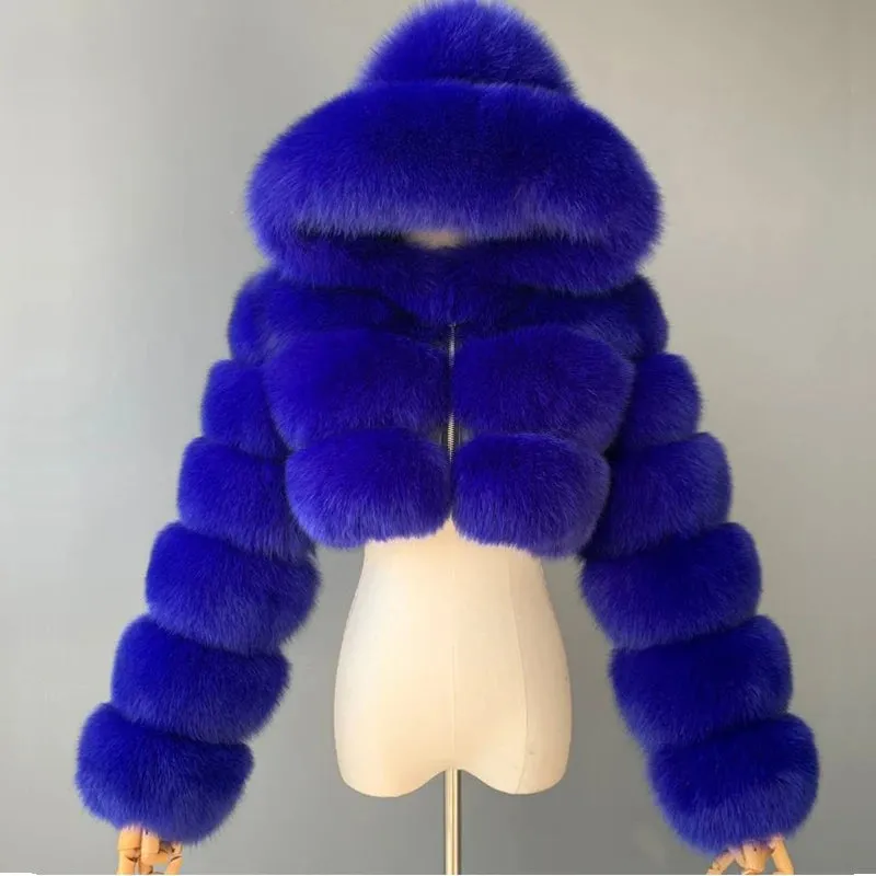 FrostFire Luxe Cropped Fur Jacket 🔥❄️