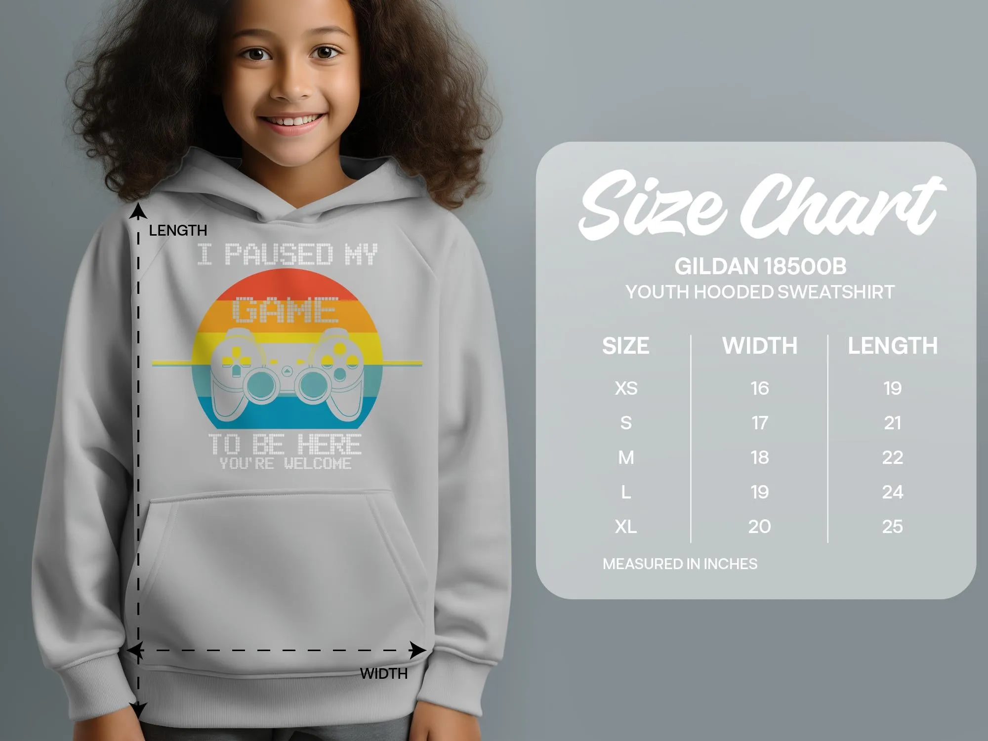 Fun Gaming Hoodie for Kids with Unisex Design for Boys and Girls