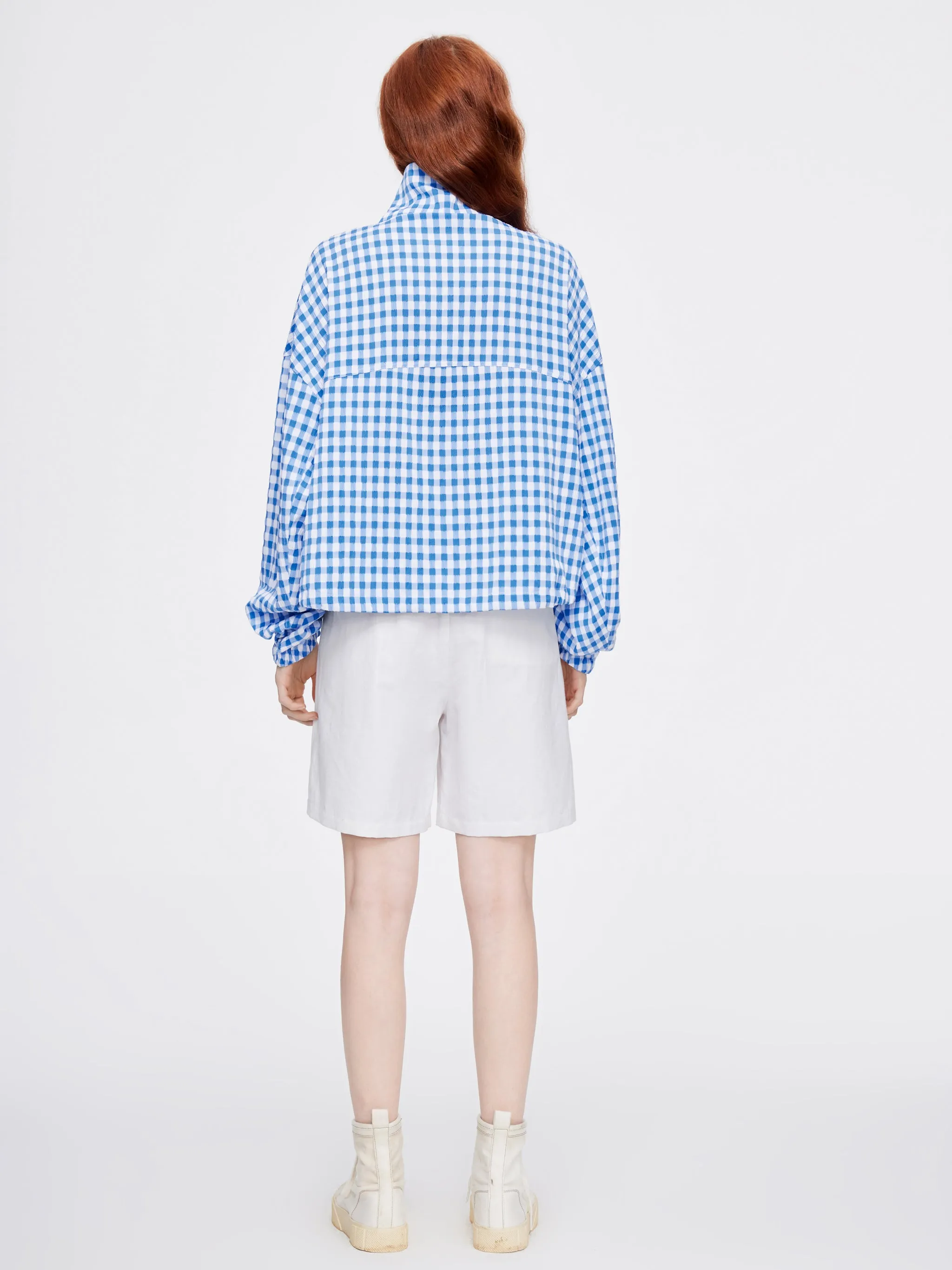 Gingham 'Duckie' Cropped Jacket