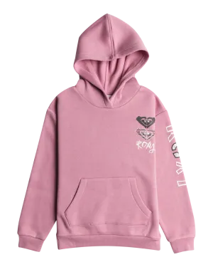 Girls Surf Feeling Hoodie in Mauve Orchid