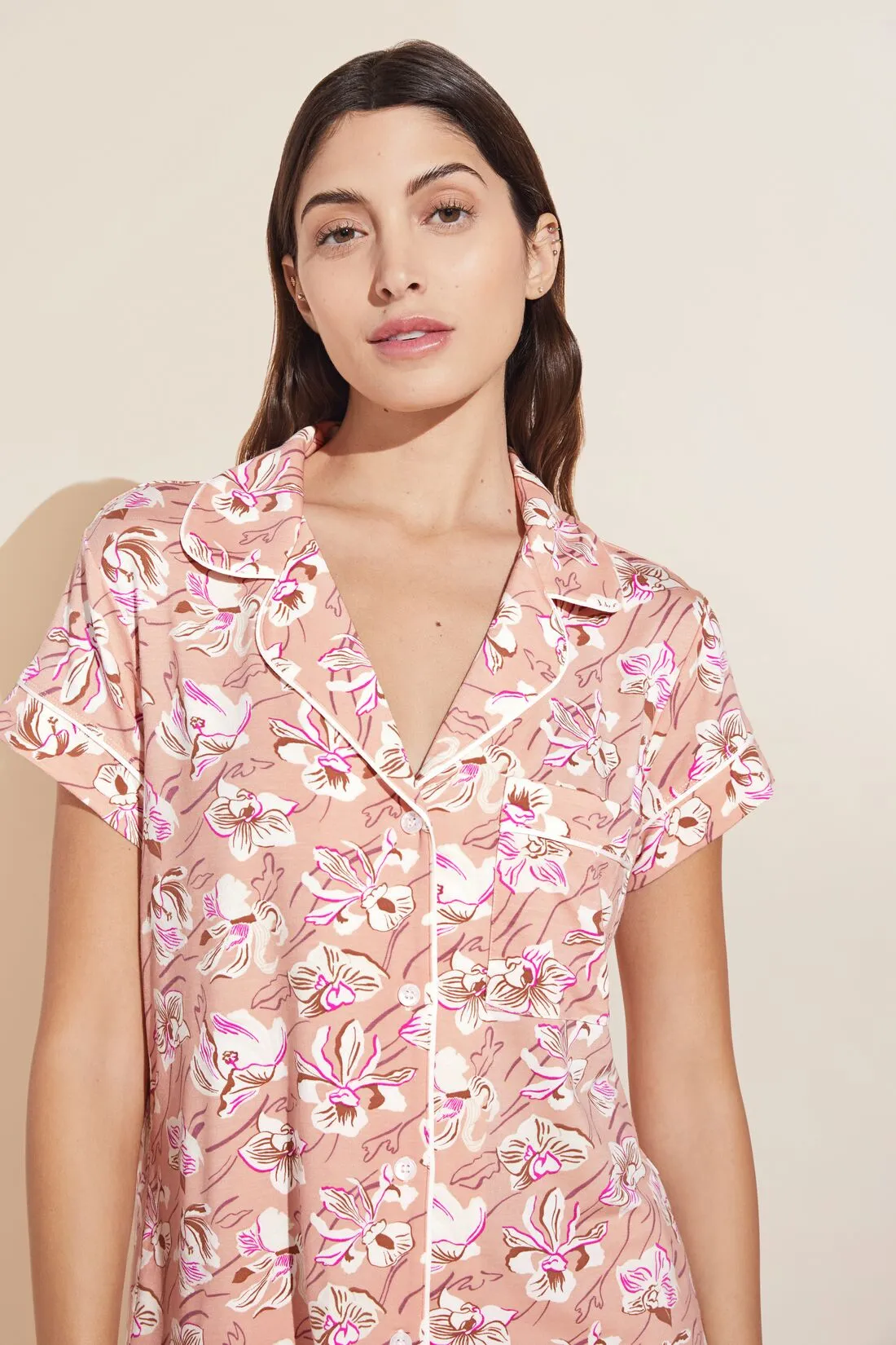 Gisele Printed TENCEL™ Modal Short Sleeve Cropped PJ Set