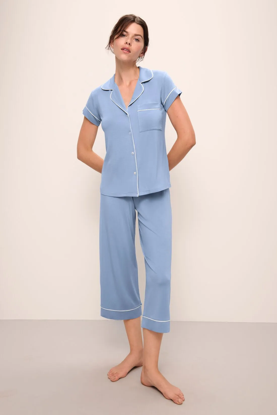 Gisele TENCEL™ Modal Short Sleeve Cropped PJ Set