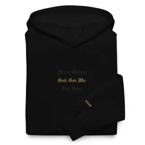 God Got Me - Single Embroidered   Printed Premium Hoodie