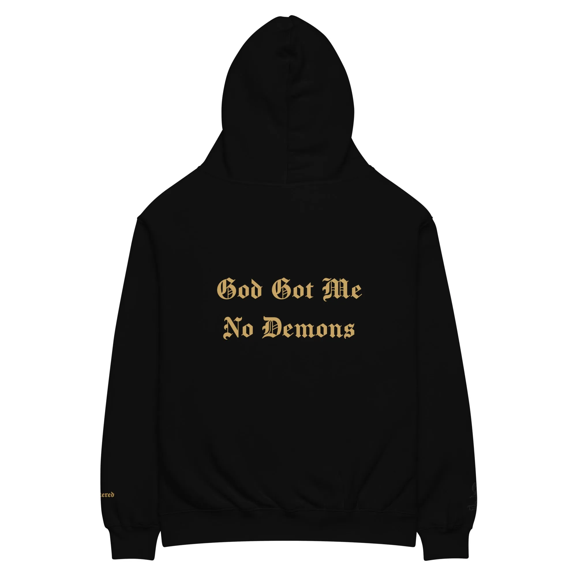 God Got Me - Single Embroidered   Printed Premium Hoodie