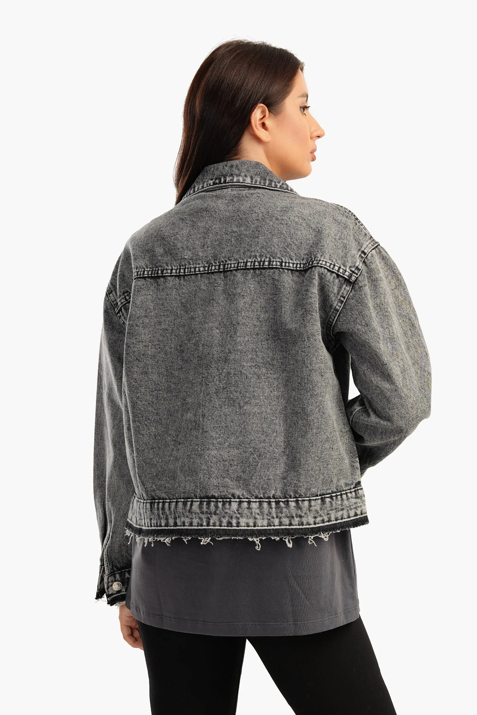 Grey Denim Jacket