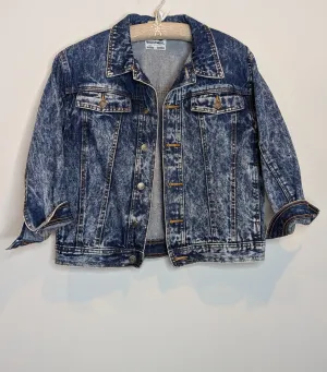 Ground Mate Vintage Cropped Stone Wash Denim Jacket