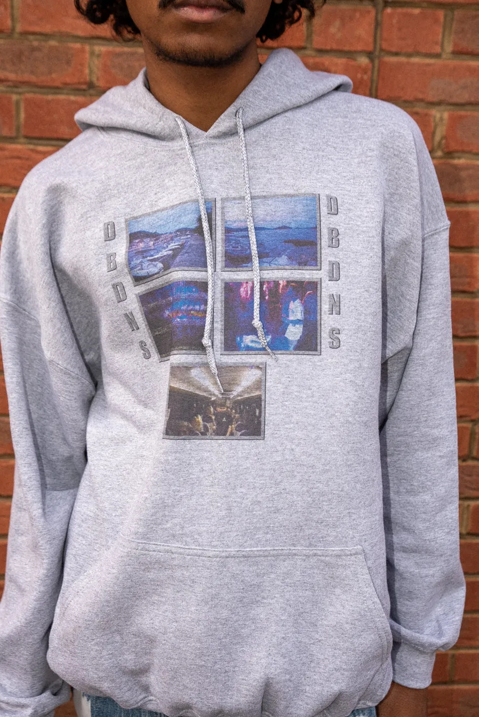 Hoodie in Sport Grey With Croatia Festival Print