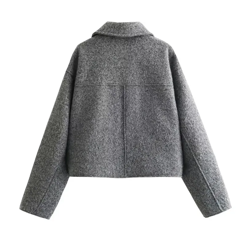 Ivyshape | Cropped Tweed Jacket