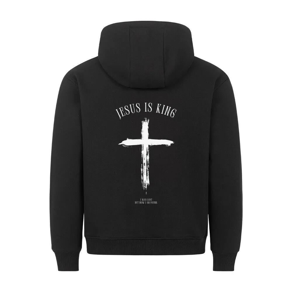 Jesus is King minimalistic Hoodie BackPrint