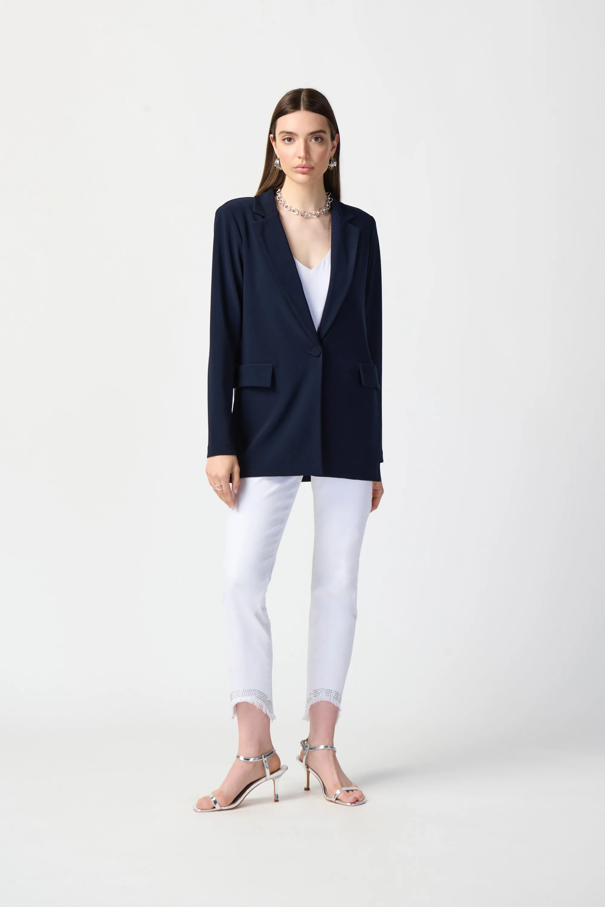 Joseph Ribkoff Silky Knit Straight Blazer