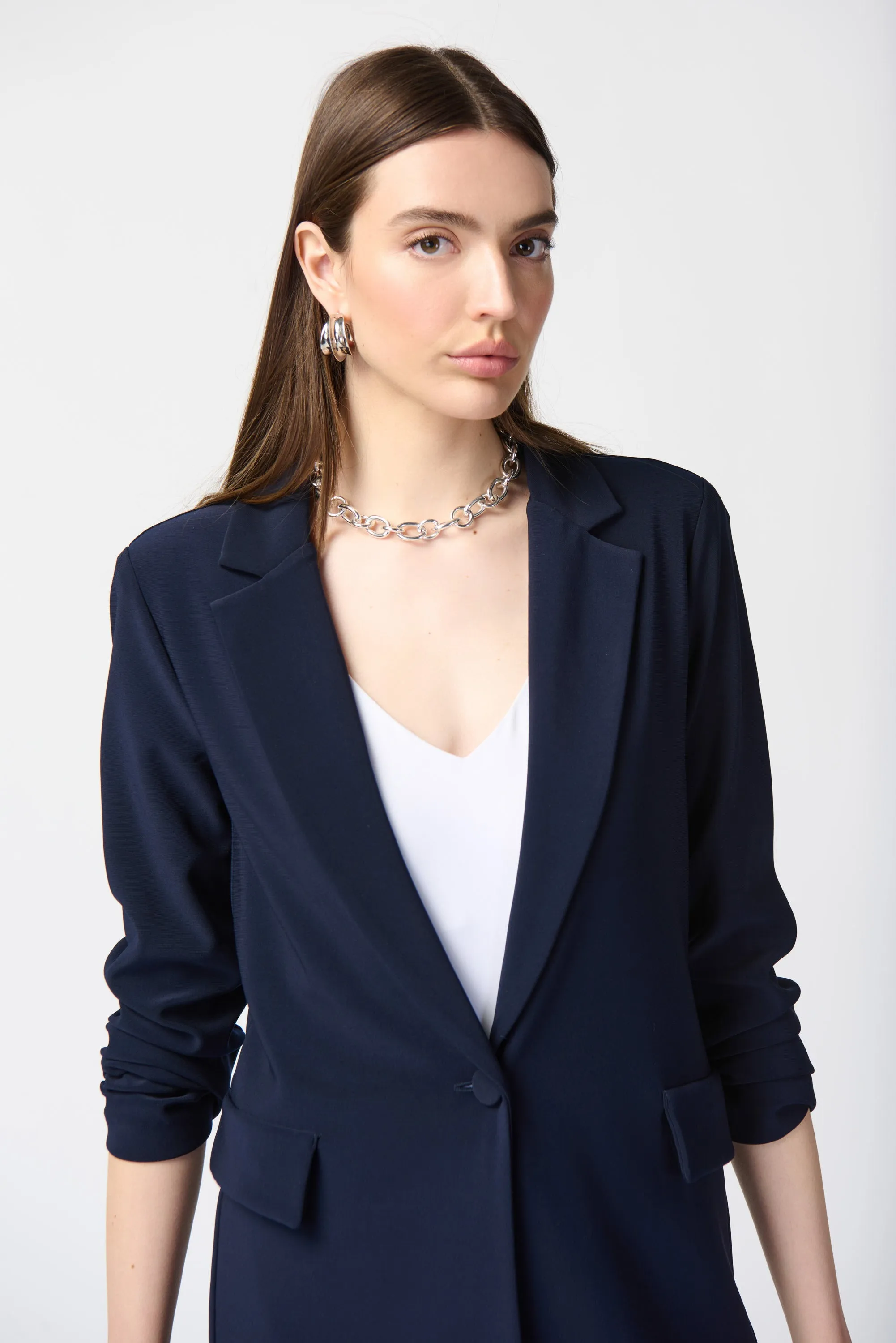 Joseph Ribkoff Silky Knit Straight Blazer