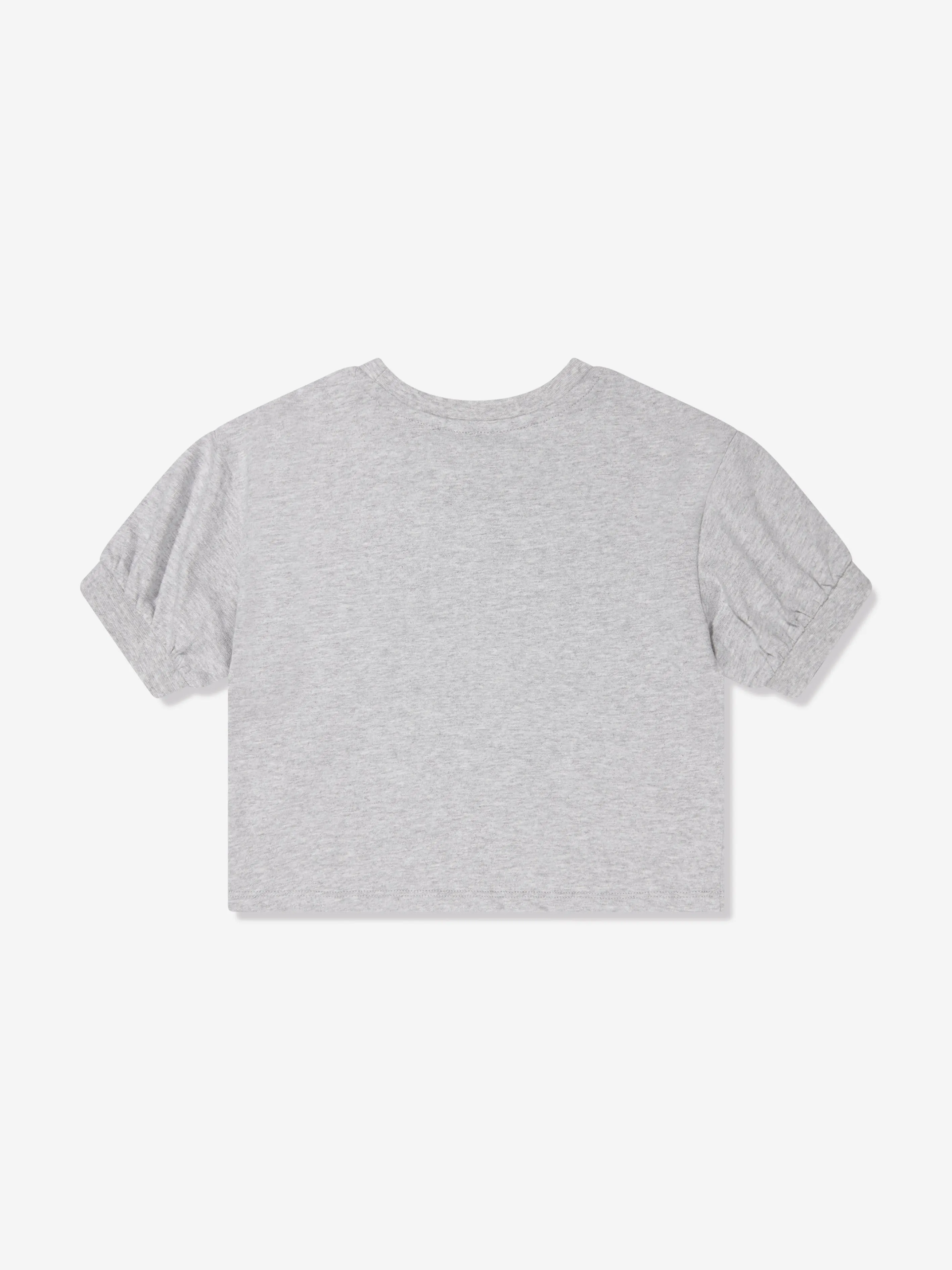 KENZO Girls Cropped T-Shirt in Grey