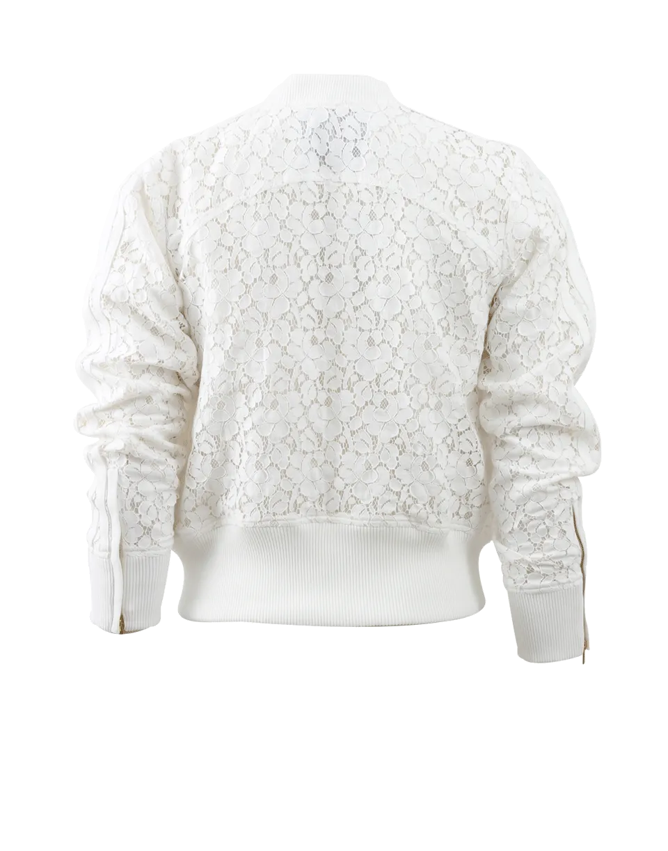 Lace Bomber Jacket