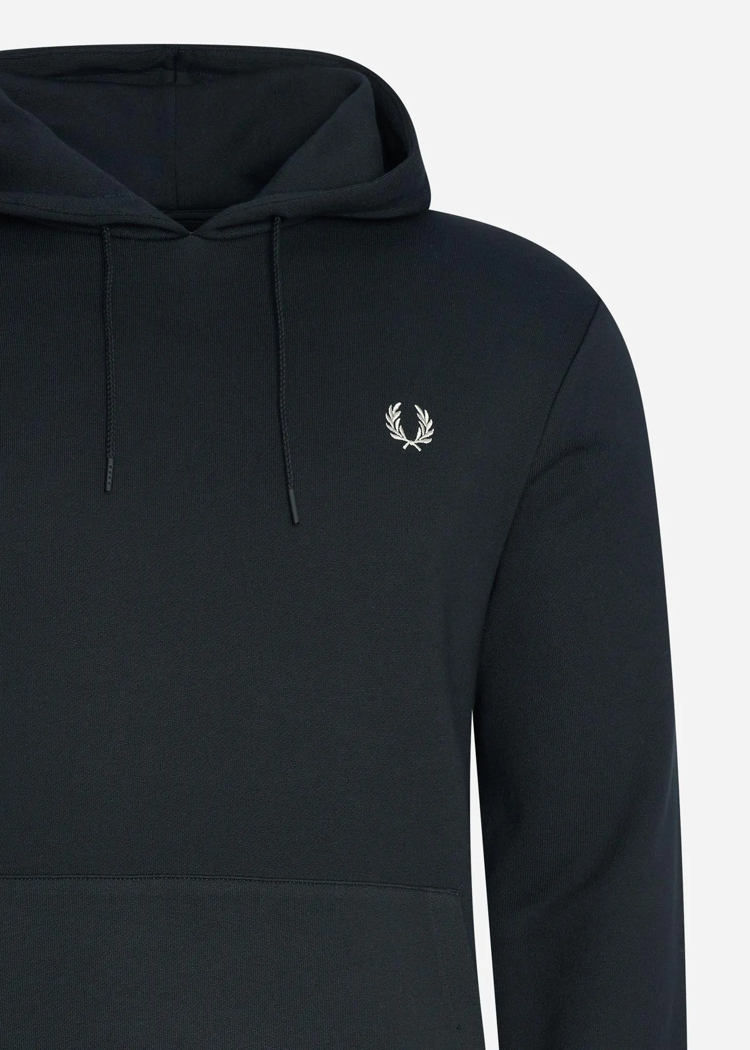 Laurel wreath hooded sweat - black