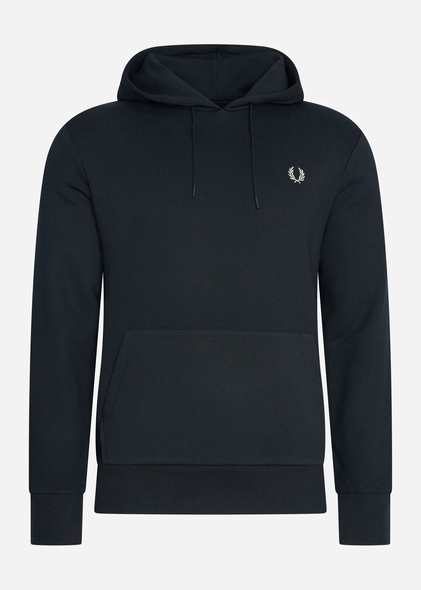 Laurel wreath hooded sweat - black