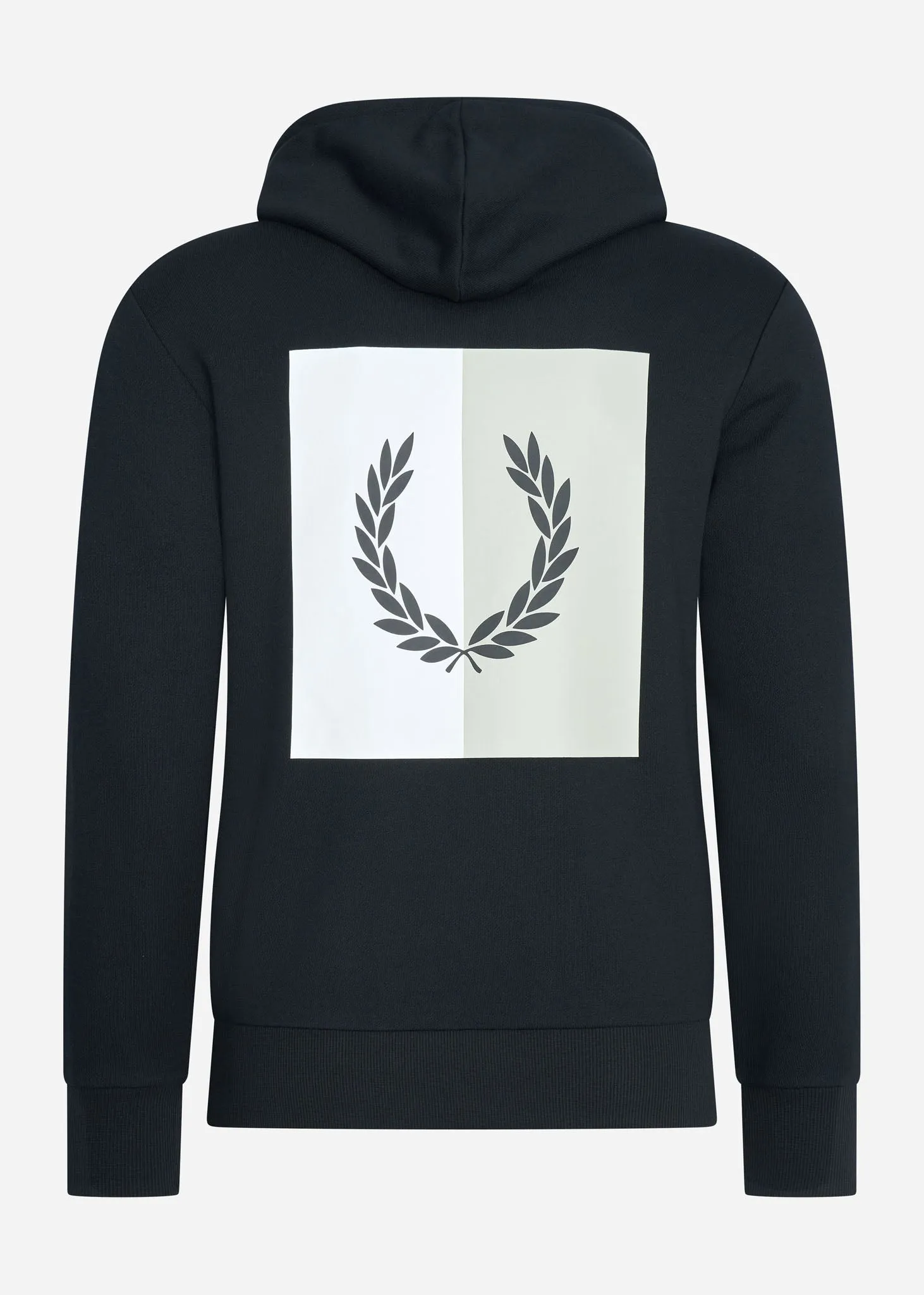 Laurel wreath hooded sweat - black